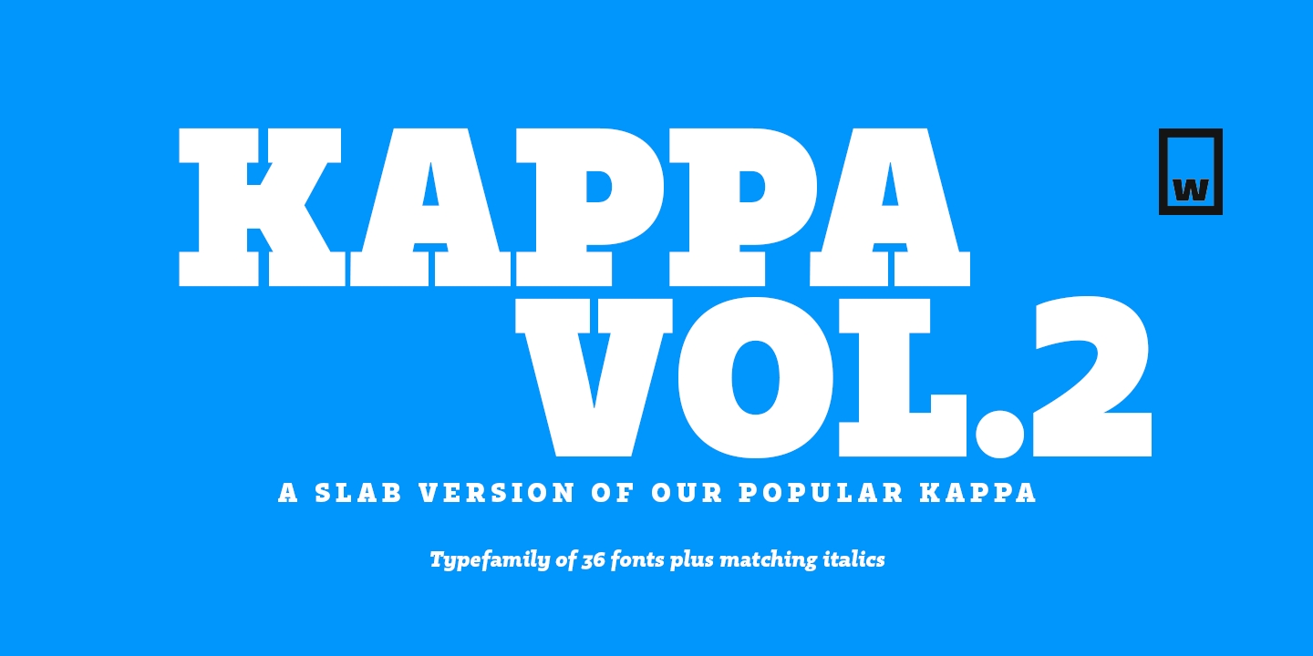 Ejemplo de fuente Kappa Vol.2 Display